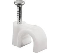 Wentronic attache de câble 6,0 mm blanc 100 pièces Blanc G