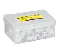 Wentronic attache de câble 8,0 mm blanc 100 pièces Blanc G