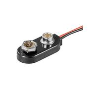 Goobay Clip de pile 9 V BH 9 V I HQ – Universel, passif, noir