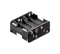 Wentronic BH Boîtier de Support pour 8 Piles AA (Mignon), Noir 11468