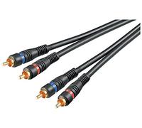 Wentronic Câble audio / vidéo (2x prise RCA à 2x prise RCA) 5 m (Import Allemagne)