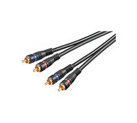 Wentronic Câble audio / vidéo (2x prise RCA à 2x prise RCA) 5 m (Import Allemagne)