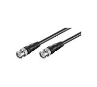 Goobay Câble coaxial BNC 50087 – RG58, 50 Ω, double blindage – 5 m noir