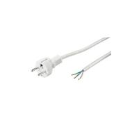 Wentronic câble dalimentation connecteur schuko extrémité ouverte 3m goobay 50504