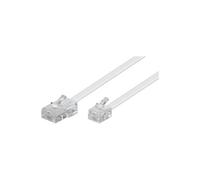 Wentronic câble modulaire 4 broches fiche 8p4c vers fiche 6p4c 10m blanc