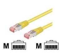 wentronic - Câble réseau - RJ-45 (M) pour RJ-45 (M) - 1 m - FTP - CAT 5e - jaune G