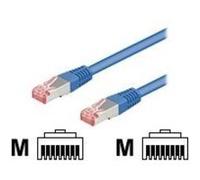 wentronic - Câble réseau - RJ-45 (M) pour RJ-45 (M) - 10 m - FTP - CAT 5e - bleu G