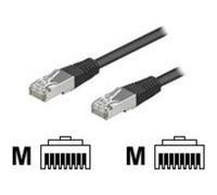 wentronic - Câble réseau - RJ-45 (M) pour RJ-45 (M) - 25 cm - FTP - CAT 5e - noir G