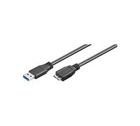USB3 A-A-MIC3 SW - Câble USB3, connecteur A>Micro connecteur B, 3,0 m, noir