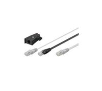 Goobay 95286 Adaptateur Prise Téléphonique, Gris/Noir