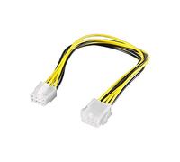 Goobay Câble d'alimentation Wentronic Cak S-12 PCIe/EPS 8 broches 0,28 m Jaune