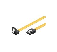 Goobay Câble SATA 93946 6 Gbits L-90° mâle-mâle 20 cm jaune pour HDD/SSD