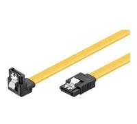 Goobay Câble SATA 93946 6 Gbits L-90° mâle-mâle 20 cm jaune pour HDD/SSD