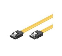 Wentronic CAK SATA 600-020 CLIP 0.2m - Câble SATA noir, jaune, jaune
