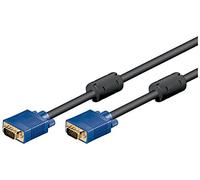 Goobay Câble VGA CAK XGA SVGA 500 5 m – Connecteurs VGA (D-Sub) – Noir