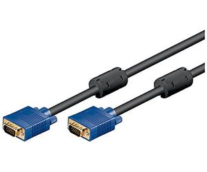 Wentronic CAK XGA SVGA 500 15M/15M 5m - Câbles VGA (5m, VGA (D-Sub), VGA (D-Sub)) noir