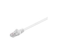Wentronic Cat 5e Câble de Liaison, U/UTP, Blanc, 1m Longueur de Câble
