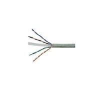 Wentronic cat 6 câble de transmission 4x 2x awg23 1 utp treillis non blindé 100 m gris