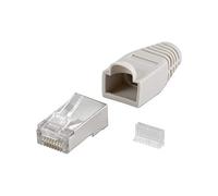 Wentronic Fiche modulaire RJ45 Blindée et protégée Gris (Import Allemagne)