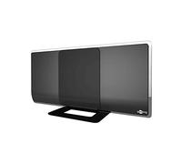 Wentronic Goobay Antenne d'intérieur DVB-T full HD active - pour réception de programmes DVB-T/DVB-T2 (TNT) avec amplification de 42/38 dB - noir 67179