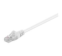 wentronic goobay - Câble réseau - RJ-45 (M) pour RJ-45 (M) - 25 cm - UTP - CAT 5e - moulé, sans crochet - blanc
