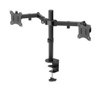 Goobay Support double moniteur Basic 58529 – 2x 17-32 pouces VESA 100x100 orientable réglable noir
