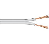 Wentronic LSK 2X0,5 Câble enceinte Rouleau de 50 m Profil 2x 0,5 mm² Blanc (Import Allemagne)