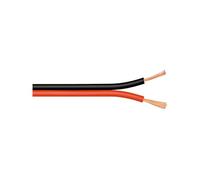 Goobay Câble enceinte LSK 2x0,75 Bobine 100 m 2x0,75 mm² Rouge/Noir
