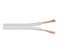 goobay - Câble pour haut-parleur en vrac - 2.5 mm² - 50 m - blanc
