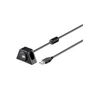 Wentronic Rallonge USB 2.0 Fiche A / Prise A 2m Noir (Import Allemagne)