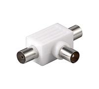 Wentronic Répartiteur Appareils (RF) (Fiche Femelle 2 x Coax vers coaxial)