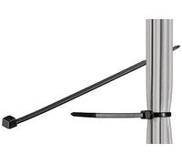 Wentronic Serre-câble Nylon résistant aux intempéries 142 x 3,5mm Noir Lot de 100 (Import Allemagne)