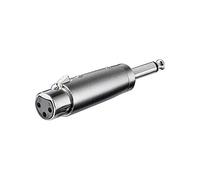 Goobay 27514 changeur de genre de câble XLR 6.35 mm Acier inoxydable