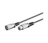 Wentronics câble de raccordement xlr fiche xlr 3broches prise xlr 3 broches 6m noir