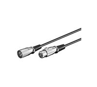 Goobay 50715 Câble de Connexion XLR, Noir, 6m Longueur de Câble