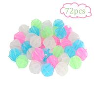 WENTS Lot de 72 clips de roue de vélo pour enfant - En plastique brillant dans le noir