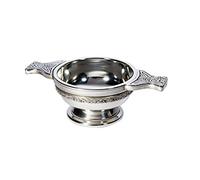 Wentworth Pewter - Petit bol de dégustation de whisky Quaich en étain avec groupe celtique, Loving Cup Burns Night