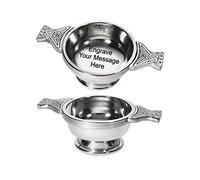 Wentworth Pewter - Petite tasse d'amitié Quaich en étain gravée, cadeau, 75 ml