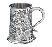 Wentworth Pewter - Tasse chope en étain de 1 pinte Love Skull