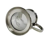 Wentworth Tasse en étain avec base en verre gravé « All Gone »