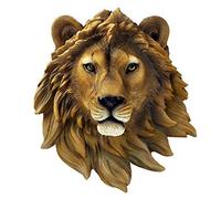 Wenwan Décoration murale tête d'animal,Sculpture décorative,（Lion）