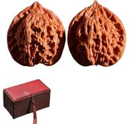 Wenwan Walnuts, Chinese Finger Walnuts, 2026 Nouvelle balle de massage naturelle, pour exercices de la main pour soulager le stress, améliorer la concentration et favoriser la méditation (36-37 mm)