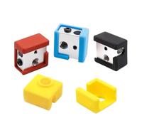 wenwendianzi 1/5/10 pièces Imprimante 3D MK8 Housse De Protection En Silicone Chaussettes for Ender 3 CR10 S4 S5 A8 MK7/MK8/MK9 Hotend Bloc D'extrudeuse(Yellow sock,1pcs)