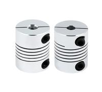 wenwendianzi 1pc D19L25 Coupler 4mm 5mm 6mm 6.35mm 8mm 10mm For Aluminum Z Axis CNC Stepper Motor Connector Of 3D Printer(6.35X6.35mm)