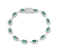 wenwendianzi 6/7/10/15mm Colorful Gemstones Chain Necklaces Enamel Cross Bracelet