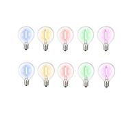 wenwendianzi Ampoule de Rechange LED G40 colorée for Guirlande Lumineuse, culot E12, 1 W(E12 220V,10PCS Mix Color_Without Cable_Yes_1W)