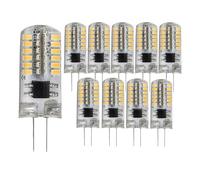 wenwendianzi Ampoule LED G4 12W 9W 5W 3W 2W AC DC12V SMD 2835 3014 SMD, Mini Lampe en Silicone, Angle de 360 degrés, 10 pièces(Cold White,DC12V 12W)