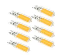 wenwendianzi Ampoule LED G9 Super Brillante 7W 9W 12W15W 220V, Lampe en Verre à Puissance constante, éclairage LED COB G9(Warm White,G9 220V 7W_10 PCS)
