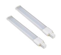 wenwendianzi Ampoule LED PL G23, Prise latérale Horizontale, Plafond CFL PL-S 7W 9W 13W, Lampe de Table de Lecture, 2 pièces(Cold White,4W)