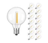 wenwendianzi Ampoules LED G40 Basse Tension DC12V 24V 1W E12 rétro en Plastique(15 Pack_DC 24V_1W)